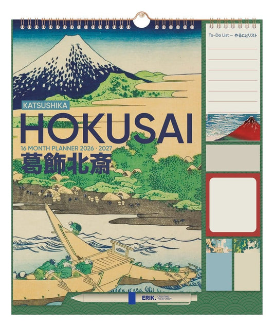 Hokusai Wall Planner 2026/27 30 x 34 cm