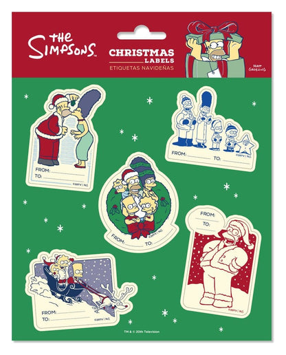 The Simpsons Premium Self-Adhesive Christmas Labels (10)