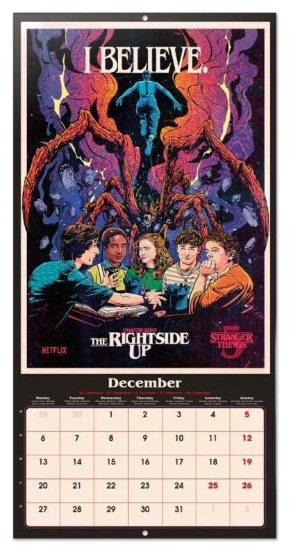 Stranger Things Wall Calendar 2027 30 x 30 cm Grupo Erik