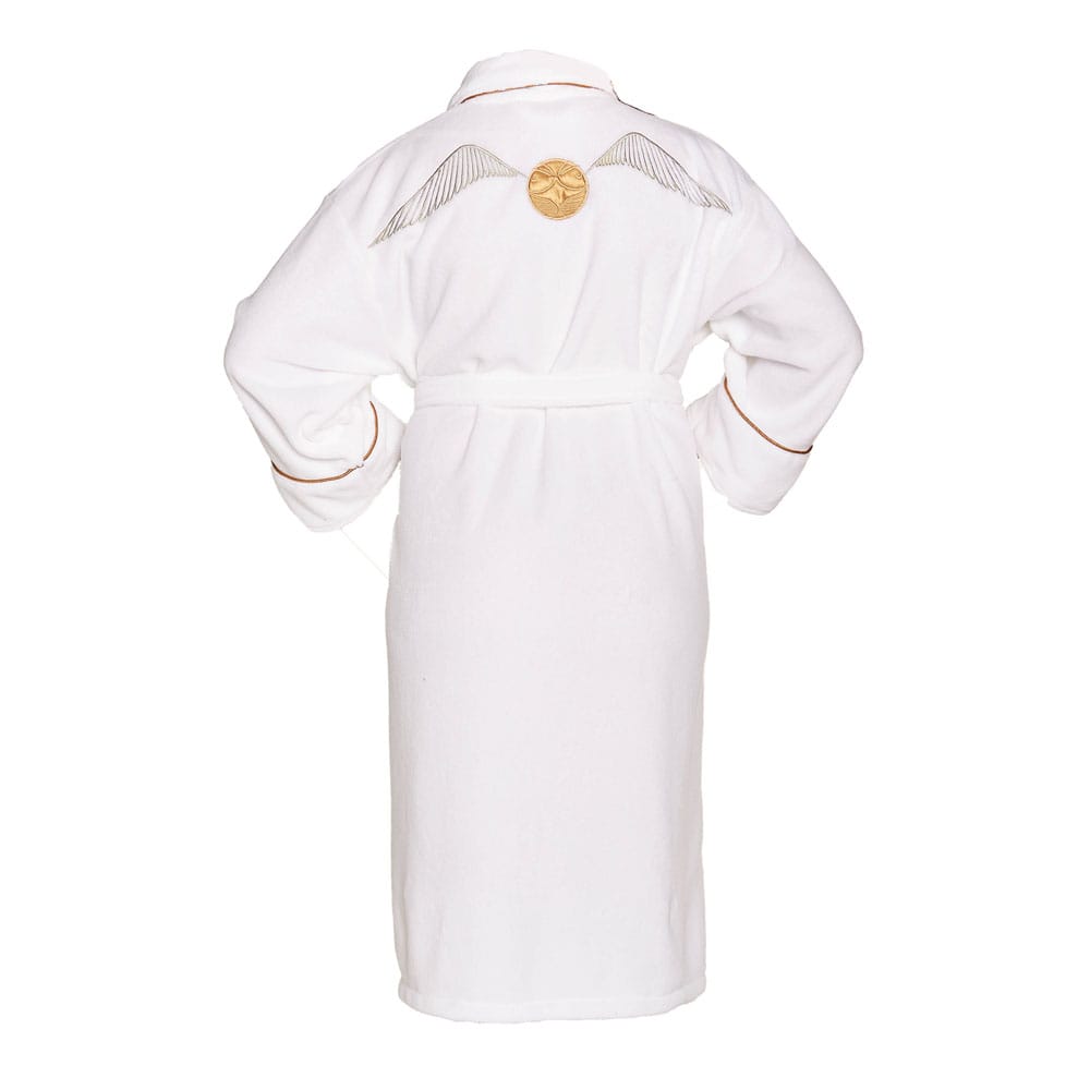 Harry Potter Ladies Fleece Bathrobe Golden Snitch Groovy