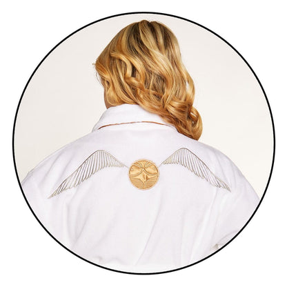 Harry Potter Ladies Fleece Bathrobe Golden Snitch Groovy