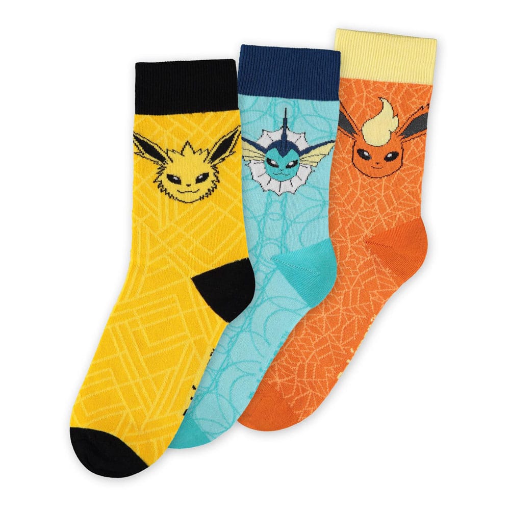 Pokémon Socks 3-Pack Eevee Evolution 39-42 Difuzed