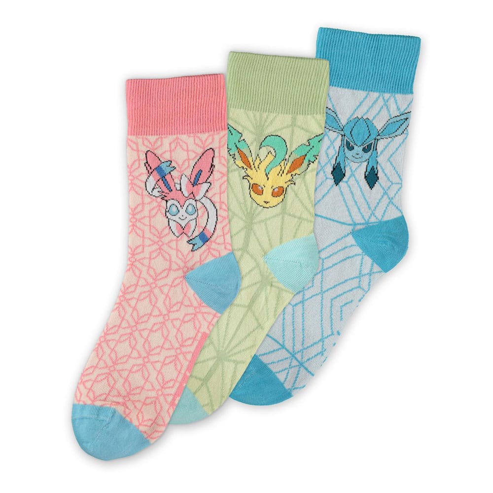 Pokémon Socks 3-Pack Eevee Evolution 3.0 43-46 Difuzed