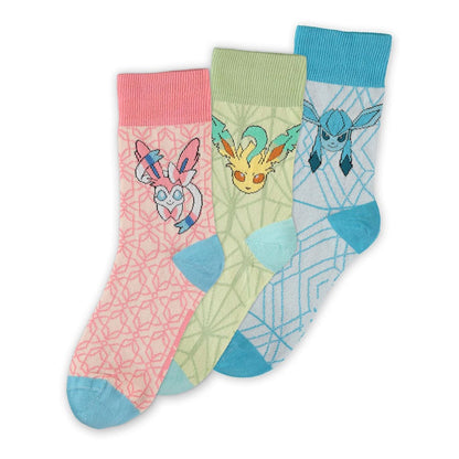 Pokémon Socks 3-Pack Eevee Evolution 3.0 43-46 Difuzed