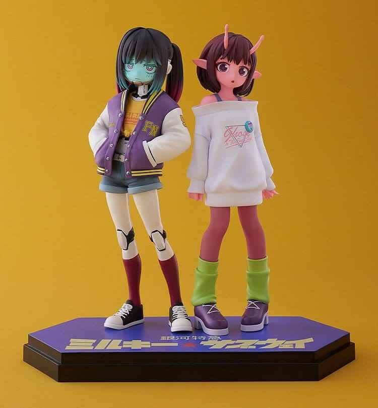 Milky Subway The Galactic Limited Express Pop Up Parade PVC Figur Chiharu & Makina 15 cm