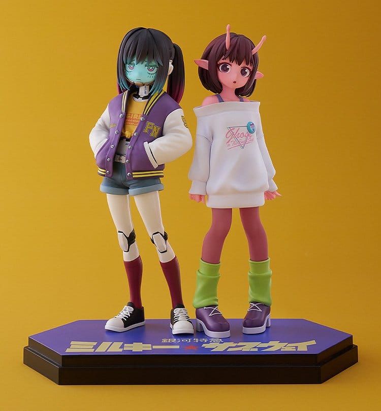 Milky Subway The Galactic Limited Express Pop Up Parade PVC Figur Chiharu & Makina 15 cm Good Smile Company