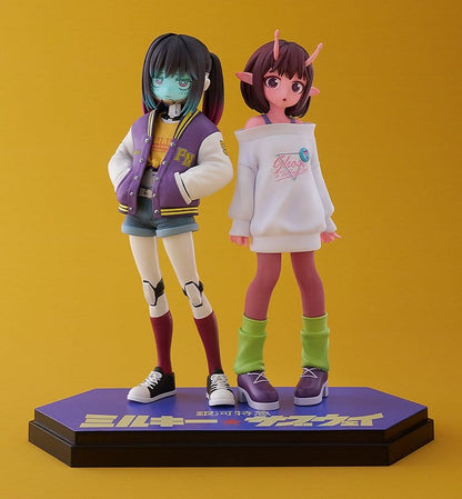 Milky Subway The Galactic Limited Express Pop Up Parade PVC Figur Chiharu & Makina 15 cm Good Smile Company