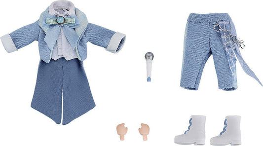 Original Character Accessories for Nendoroid Doll Figures Outfit Set: Idol Outfit - Boy (Sax Blue) Action figures