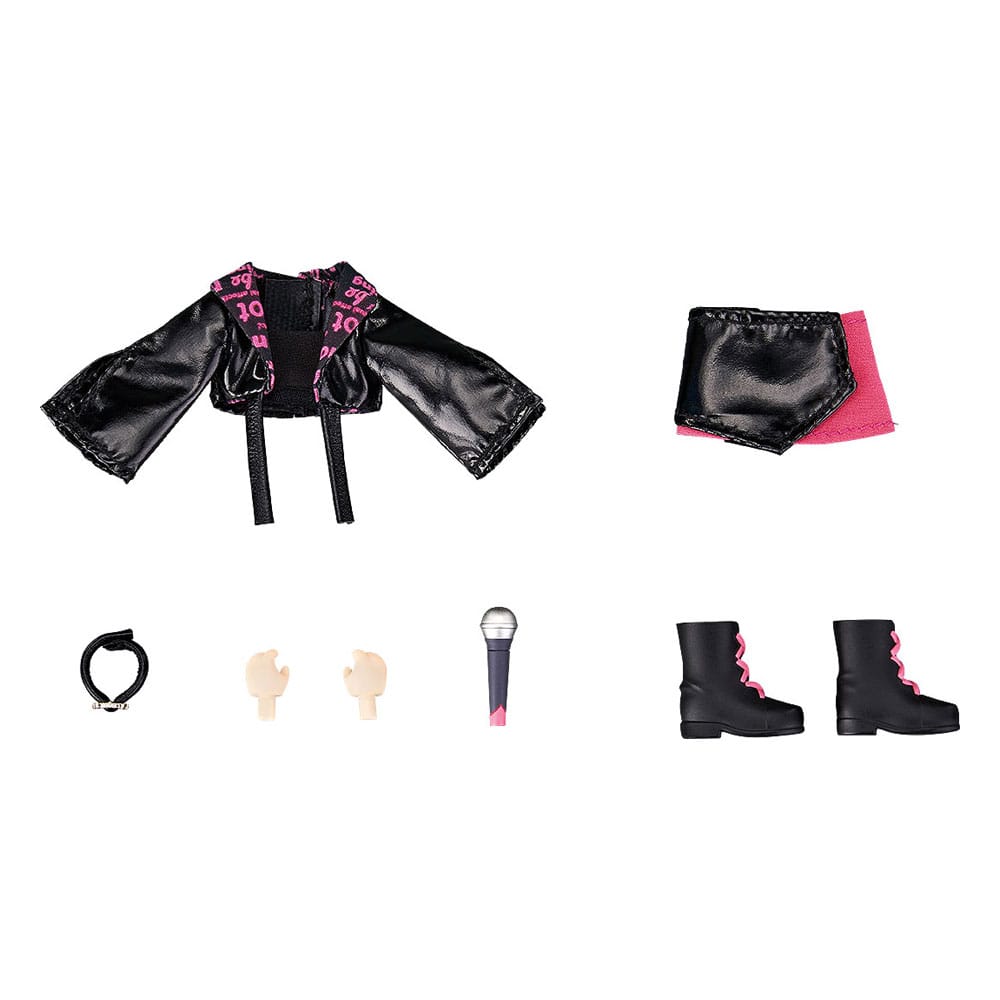 Original Character Accessories for Nendoroid Doll Figures Outfit Set: Idol Outfit - Girl (Rose Red) Action figures