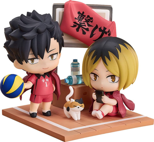 Haikyu!! Qset Mini-Figure 2-Pack Tetsuro Kuroo & Kenma Kozume 9 cm Mini-figures