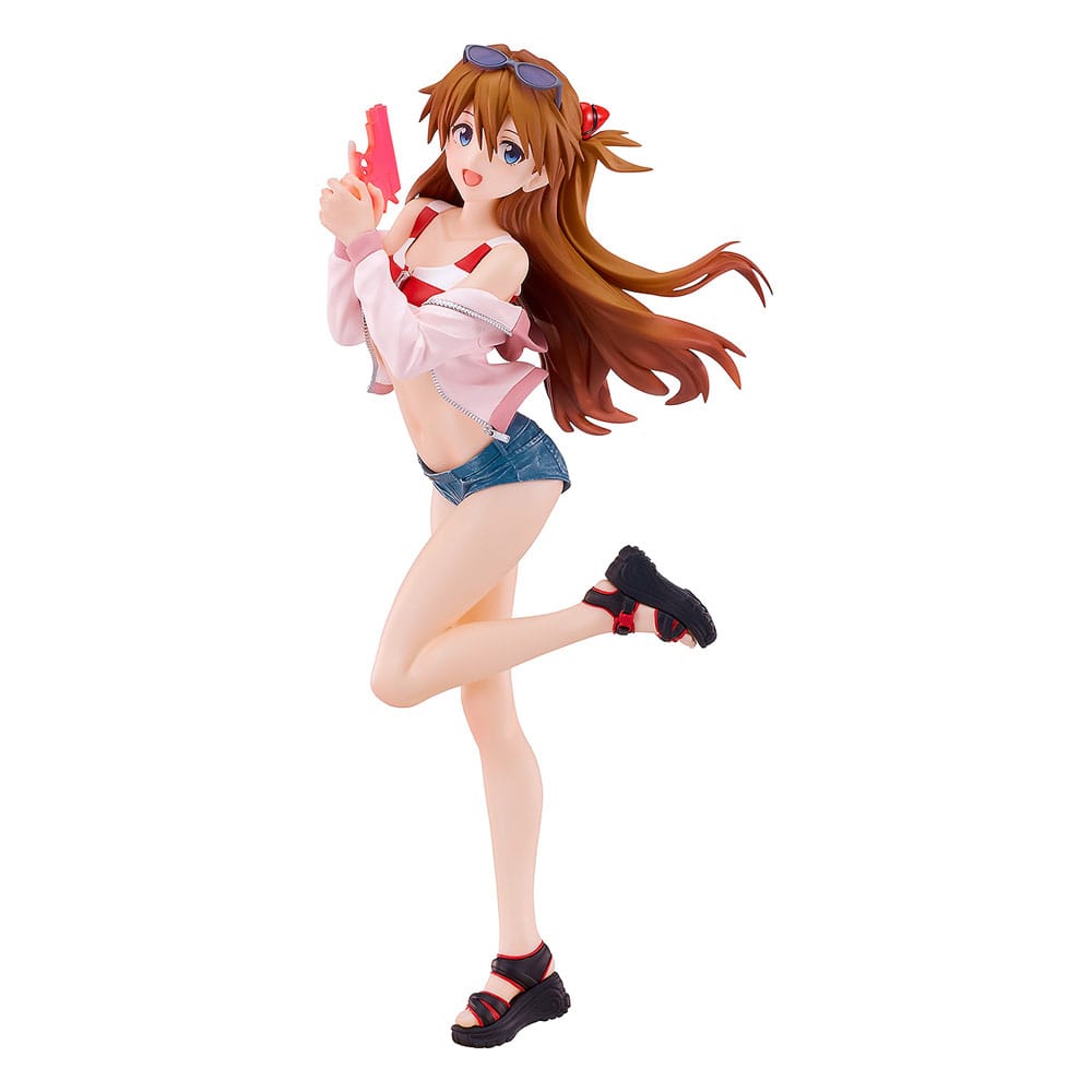 Rebuild of Evangelion Pop Up Parade L PVC Statue Beach Queens: Asuka Shikinami Langley 22 cm Statues