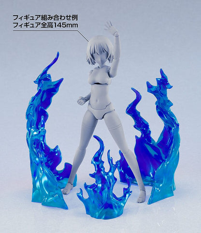 The Simple Effect Parts for Figures Flames: Blue - FanofThings.co.uk