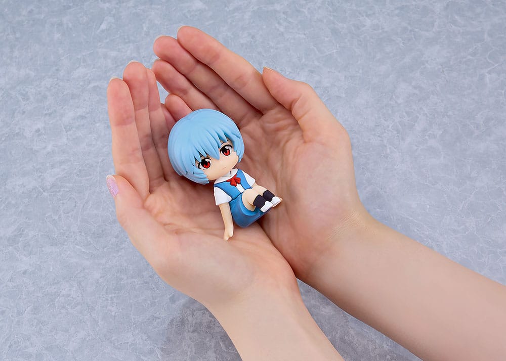 Rebuild of Evangelion Rubber Mascot Nendroid Plus Mini Figure Rei Ayanami 8 cm Good Smile Company