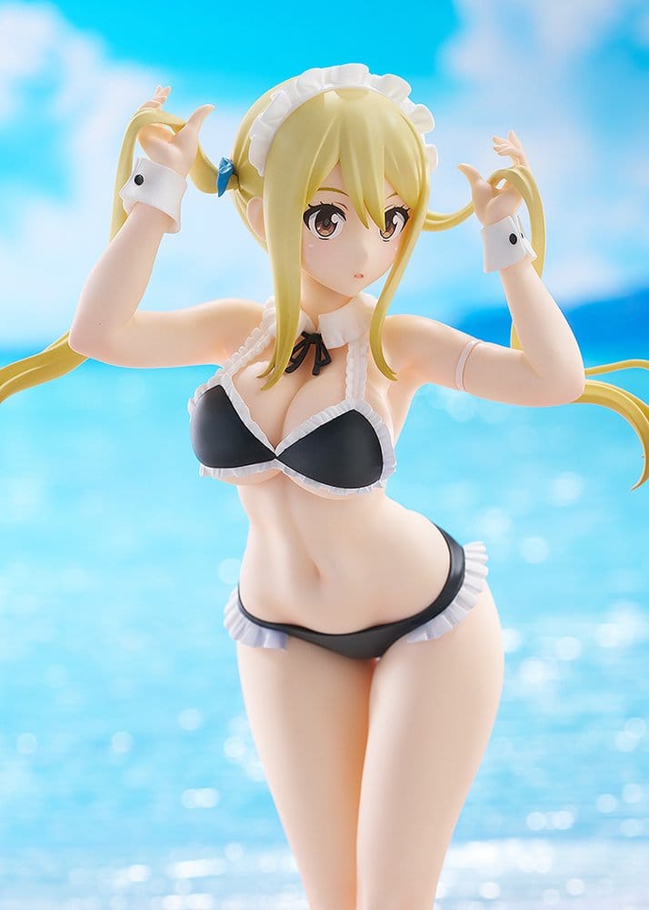 Fairy Tail 100 Years Quest Beach Queens Pop Up Parade PVC Statue Lucy Heartfilia: Virgo Form Swimsuit Ver. L Size 23 cm Good Smile Company
