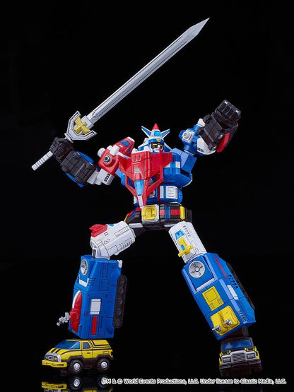 Armored Fleet Dairugger XV Moderoid Plastic Model Kit Dairugger XV 20 cm