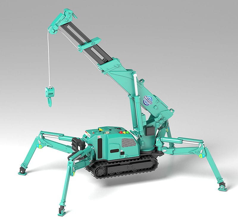 Maeda Seisakusho Moderoid Plastic Model Kit 1/20 Spider Crane (Green) Re-Run 25 cm