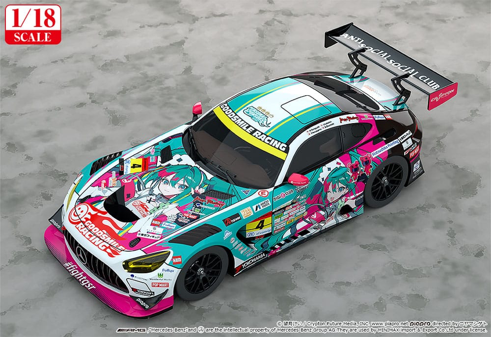 Hatsune Miku GT Project Vehicle 1/18 Hatsune Miku AMG 2025 Season Opening Ver. 26 cm