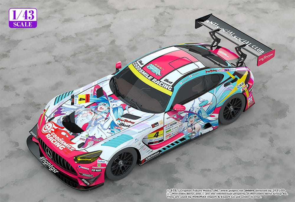 Hatsune Miku GT Project Vehicle 1/43 Hatsune Miku AMG 2024 Season Opening Ver. 11 cm
