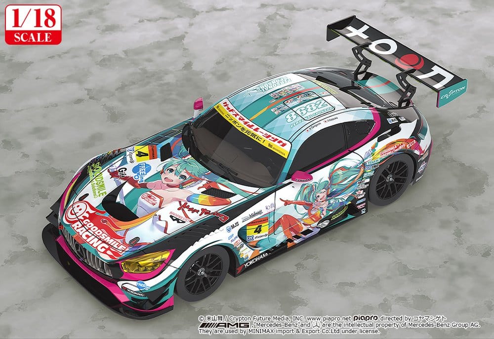 Hatsune Miku GT Project Vehicle 1/18 Good Smile Hatsune Miku AMG 2016 SUPER GT Ver. 26 cm