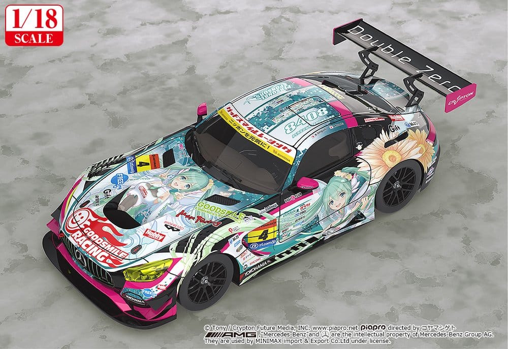 Hatsune Miku GT Project Vehicle 1/18 Good Smile Hatsune Miku AMG 2017 SUPER GT Ver. 26 cm