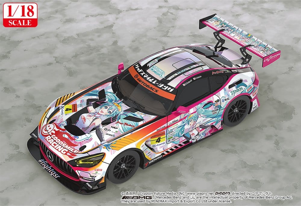 Hatsune Miku GT Project Vehicle 1/18 Good Smile Hatsune Miku AMG 2021 SUPER GT 100th Race Commemorative Ver. 26 cm