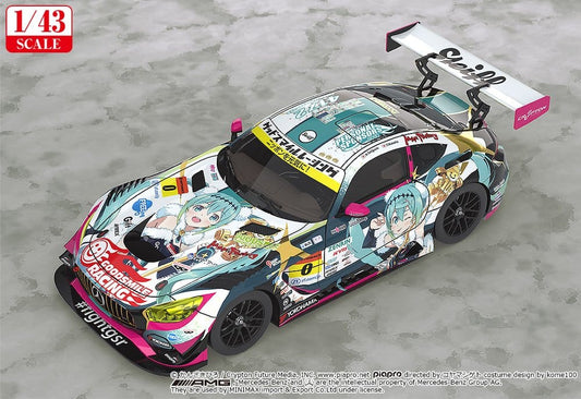 Hatsune Miku GT Project Vehicle 1/43 Good Smile Hatsune Miku AMG 2018 Final Race Ver. 11 cm