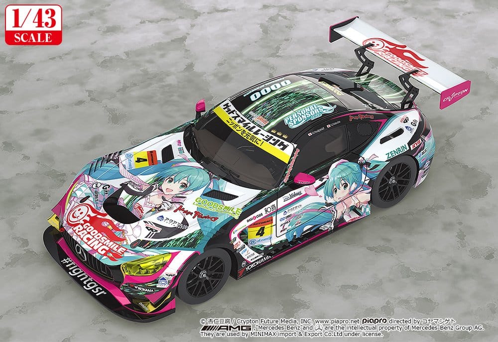 Hatsune Miku GT Project Vehicle 1/43 Good Smile Hatsune Miku AMG 2019 Ver. 11 cm