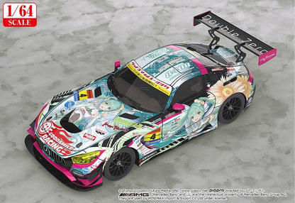 Hatsune Miku GT Project Vehicle 1/64 Good Smile Hatsune Miku AMG 2017 Super GT Ver. 7 cm