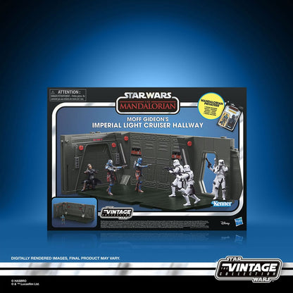 Star Wars: The Mandalorian Vintage Collection Tantive IV Hallway with Mandalorian Privateer Figure 10 cm Hasbro