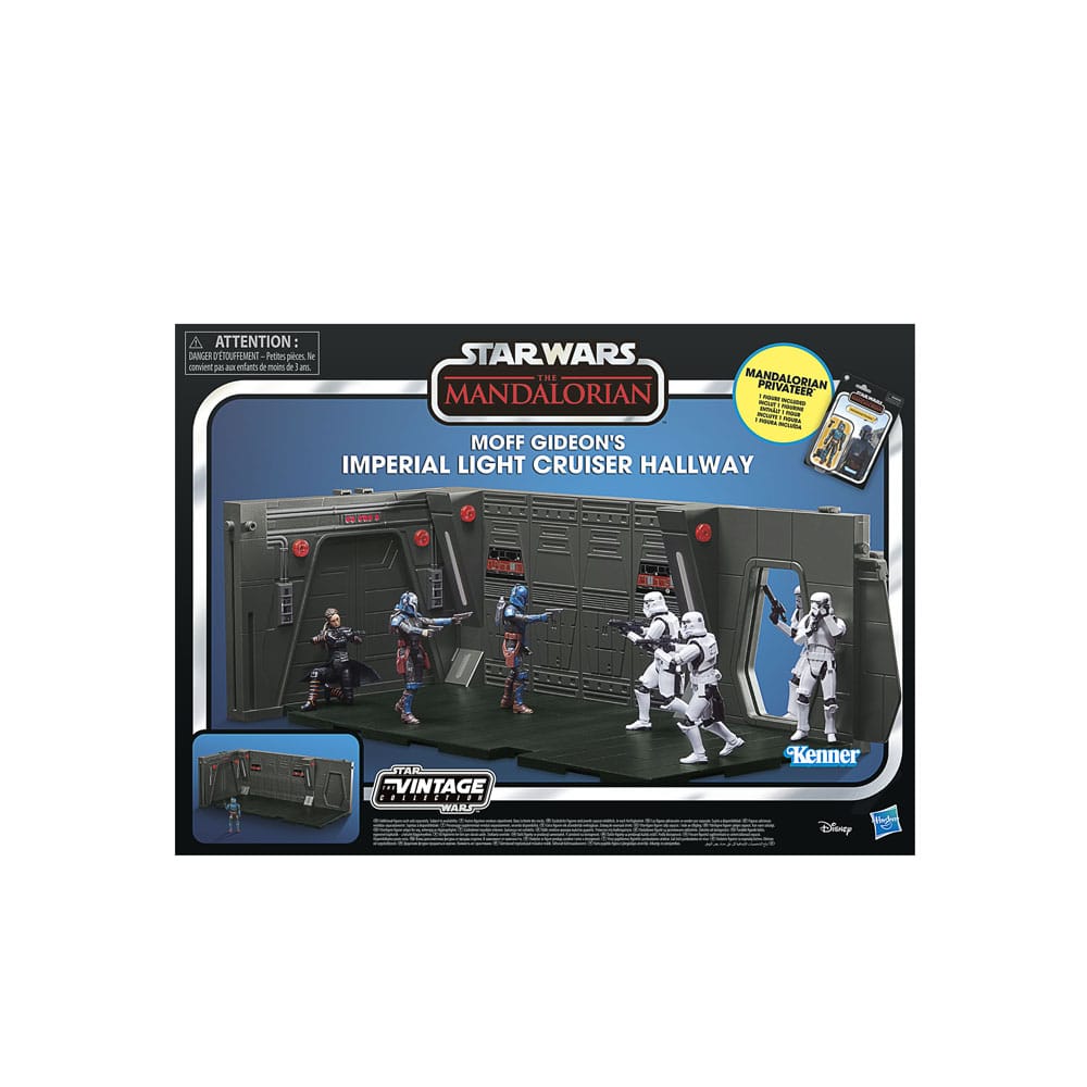 Star Wars: The Mandalorian Vintage Collection Tantive IV Hallway with Mandalorian Privateer Figure 10 cm Hasbro