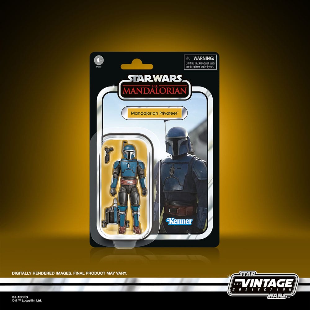 Star Wars: The Mandalorian Vintage Collection Tantive IV Hallway with Mandalorian Privateer Figure 10 cm Hasbro