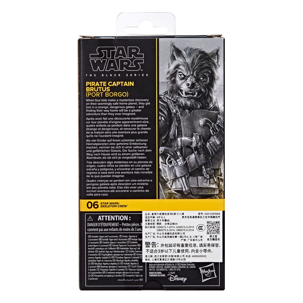 Star Wars: Skeleton Crew Black Series Action Figure Pirate Capitaine Brutus (Port Borgo) 15 cm Hasbro