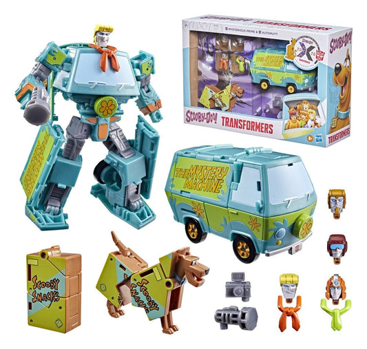 Transformers x Scooby-Doo Action Figure 2-Pack Mysterious Prime & Automutt 15 cm