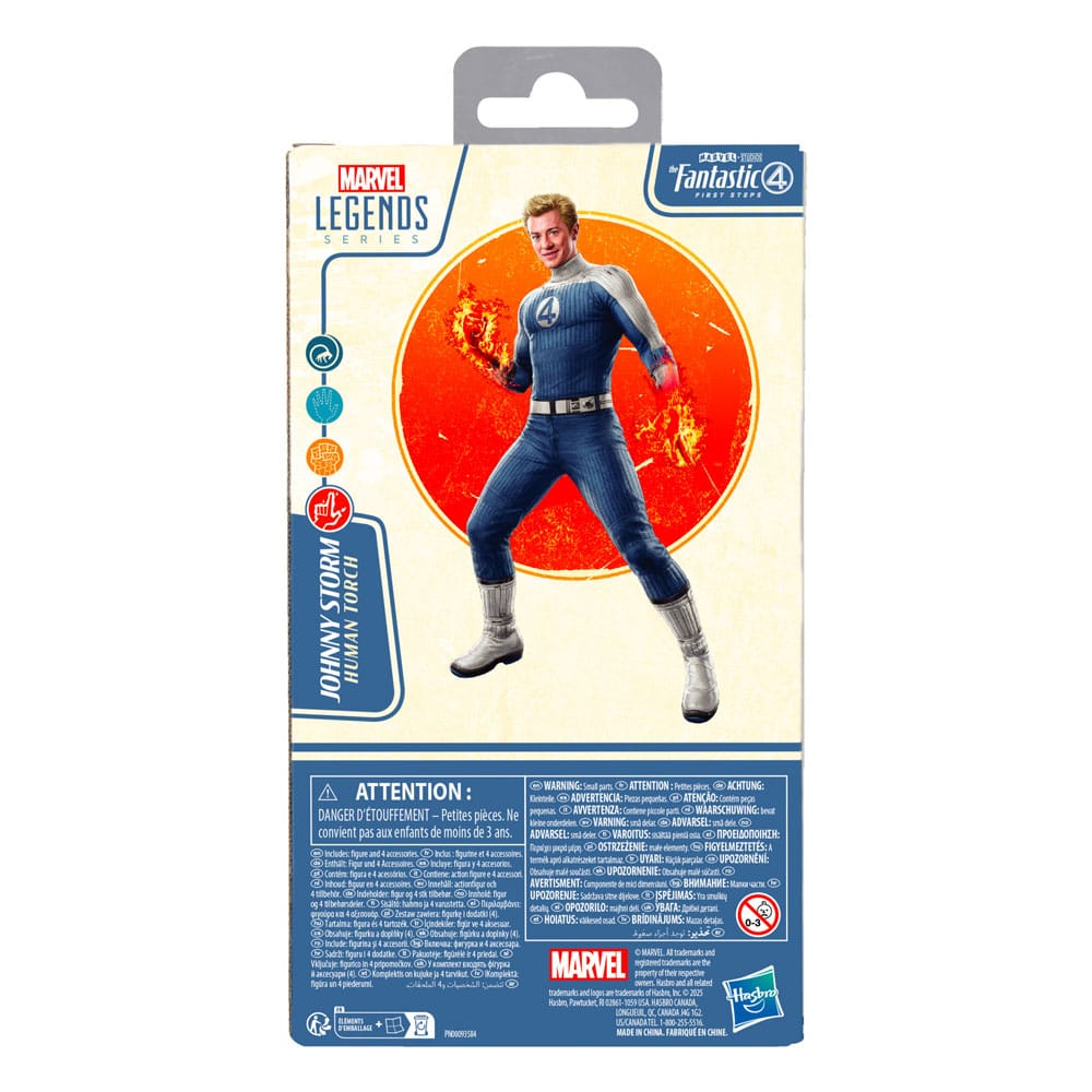 The Fantastic Four: First Steps Marvel Legends Action Figure Johnny Storm 15 cm