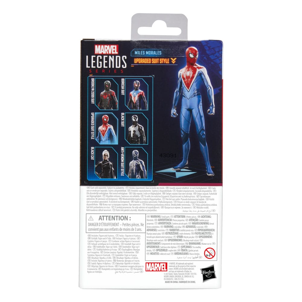 Spider-Man 2 Marvel Legends Gamerverse Action Figure Miles Morales (Upgraded Suit Style) 15 cm Hasbro