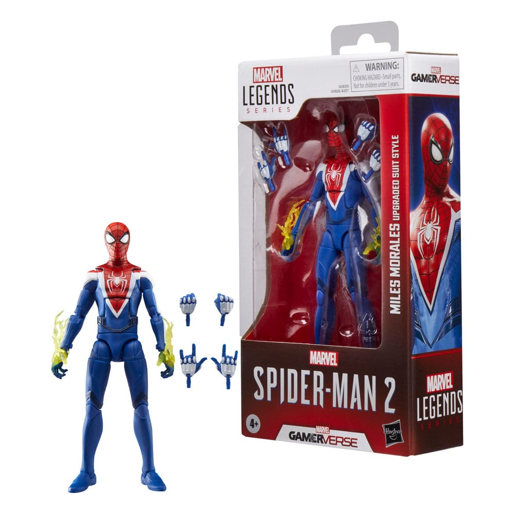 Spider-Man 2 Marvel Legends Gamerverse Action Figure Miles Morales (Upgraded Suit Style) 15 cm Hasbro