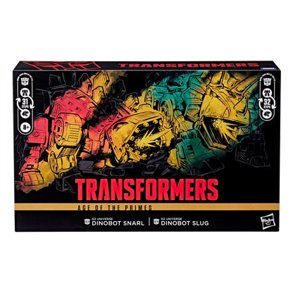 Transformers Age of the Primes Leader Class Action Figure G2 Universe Dinobots Snarl & Slug 19 cm Hasbro