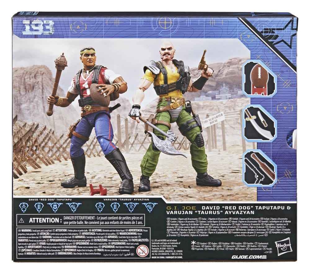 G.I. Joe Classified Series Action Figure 2-Pack #193 David "Red Dog" Taputapu & Varujan "Taurus" Ayvazyan 15 cm