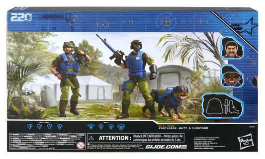 G.I. Joe Classified Series Action Figure 3-Pack #220 Mad Marauders: Footloose & Mutt & Junkyard 15 cm