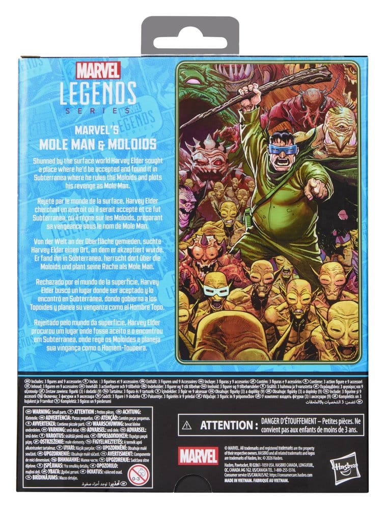 Fantastic Four Marvel Legends Action Figure 3-Pack Marvel's Mole Man & Moloids 15 cm