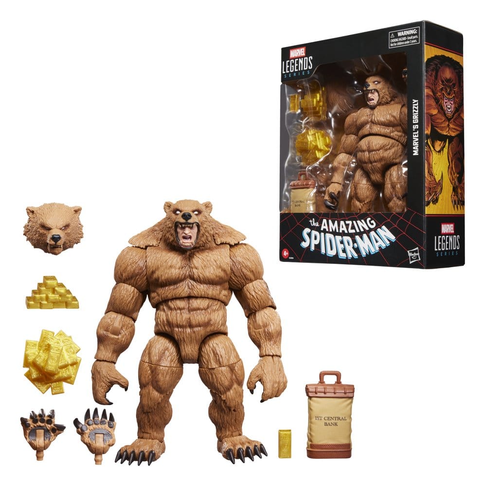 The Amazing Spider-Man Marvel Legends Action Figure Marvel's Grizzly 15 cm Hasbro