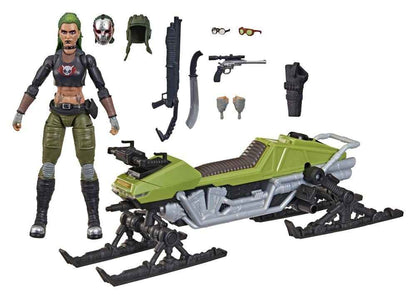 G.I. Joe Classified Series Action Figure and Vehicle Set #194 Zanya and Dreadnok Chameleon (Swamp Skier) 15 cm