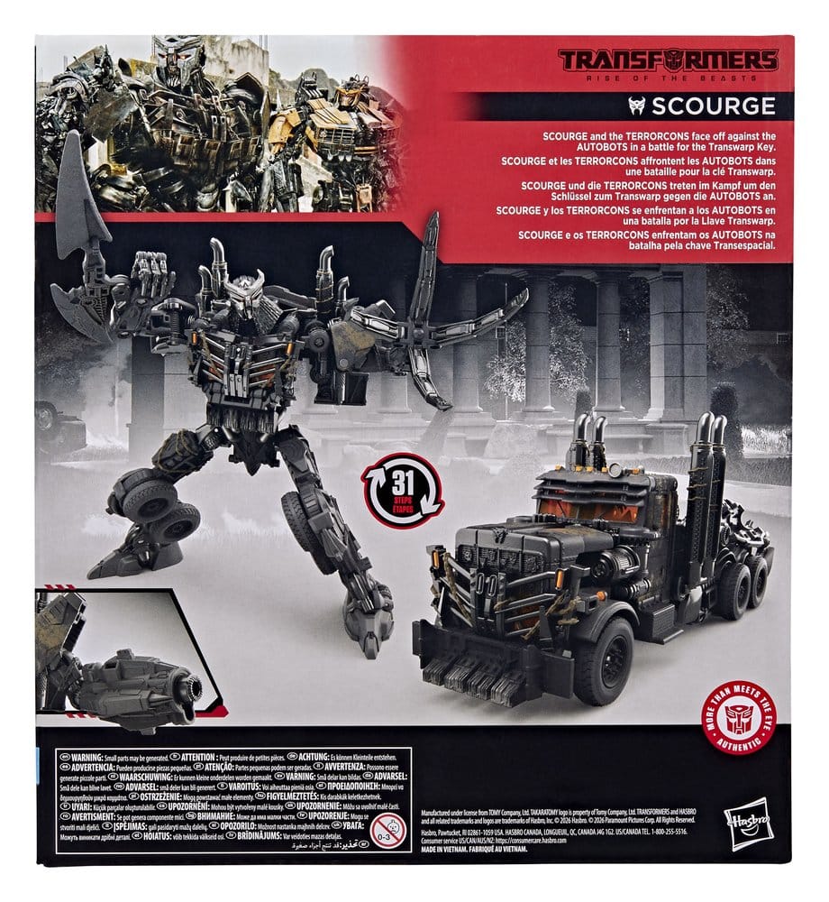 Transformers: Rise of the Beasts Studio Series Leader Class Action Figure Scourge 22 cm