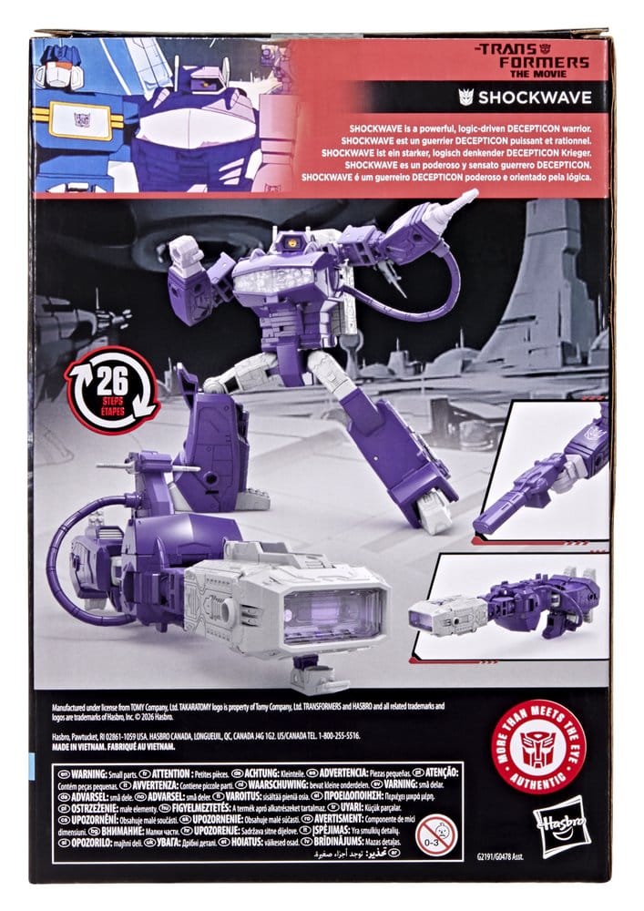 The Transformers: The Movie Studio Series Voyager Class Action Figure Shockwave 17 cm Hasbro