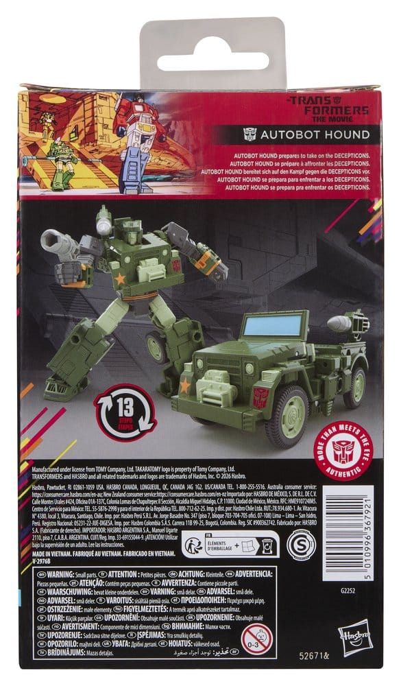 The Transformers: The Movie Studio Series Deluxe Class Action Figure MTMTE Collection: Autobot Hound 14 cm Hasbro