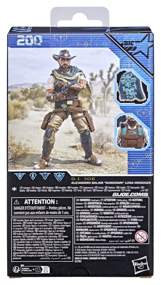 G.I. Joe Classified Series Action Figure #200 Alejandro Balam "Sundown" Luna Mendoza 15 cm Hasbro