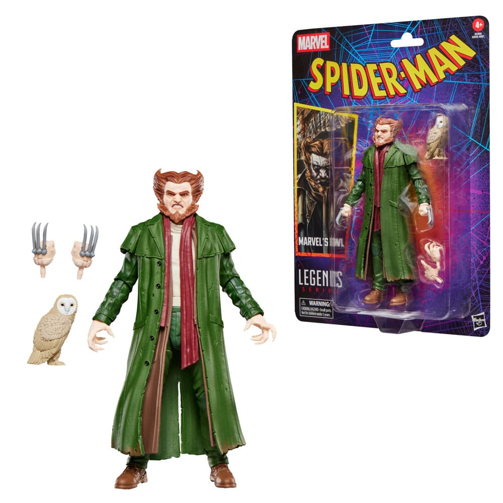 Spider-Man Marvel Legends Retro Action Figure Marvel's Owl 15 cm