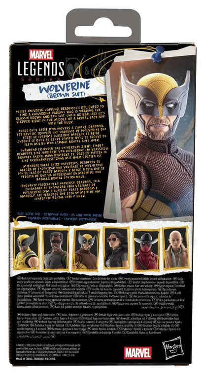 Deadpool & Wolverine Marvel Legends Action Figure Wolverine (Brown Suit) 15 cm