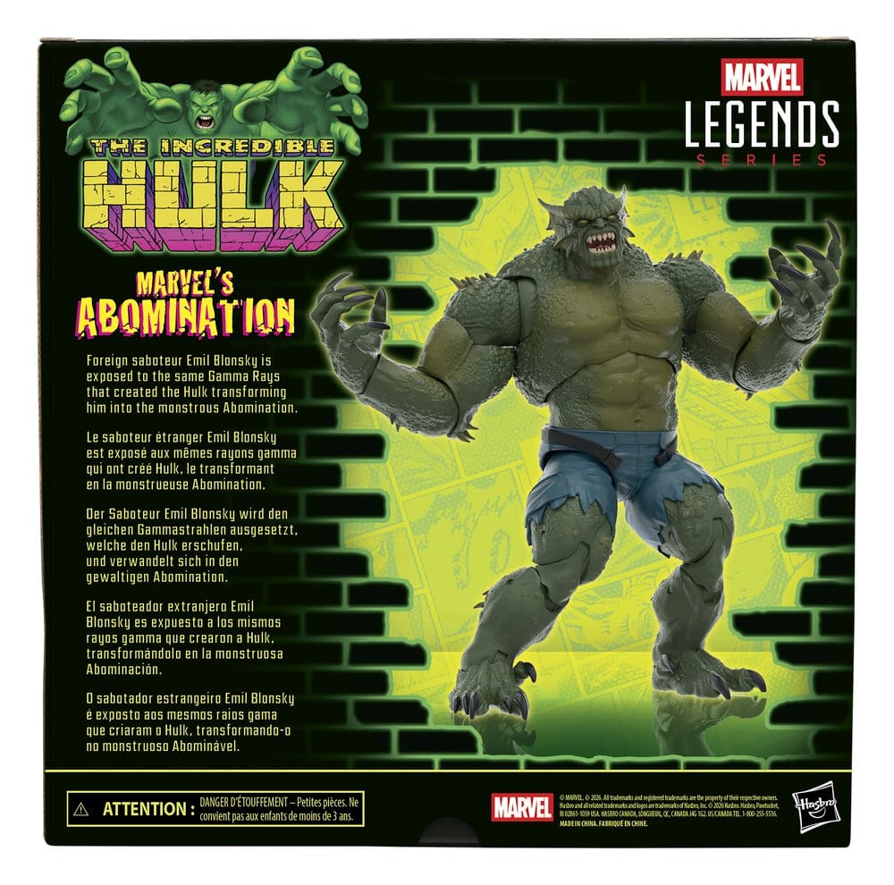 The Incredible Hulk Marvel Legends Action Figure Marvel's Abomination 15 cm Hasbro