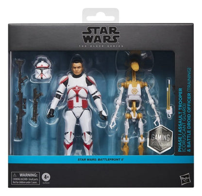 Star Wars: Battlefront II Black Series Action Figure 2-Pack Phase I Assault Trooper & Battle Droid Officer 15 cm